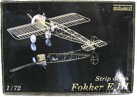 Eduard 1/72 Strip Down Fokker E-III - (EIII), 7004 plastic model kit